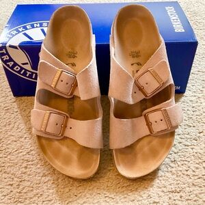 Birkenstock Pink Suede Arizona